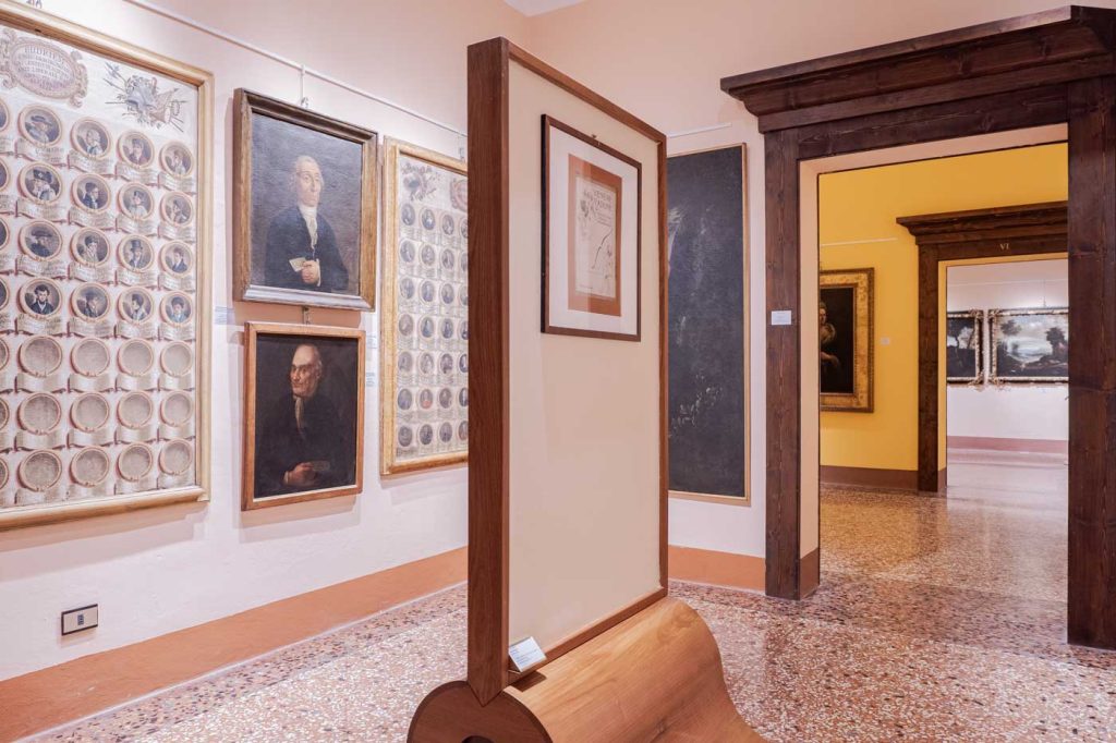 Gli ambienti interni della Pinacoteca